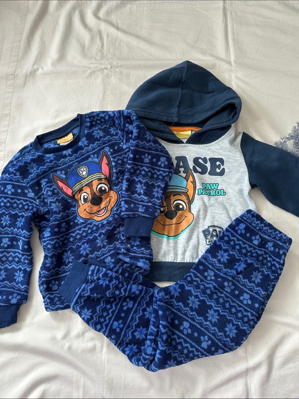 Paw Patrol Navy Blue Chase Fleece Hoodie & Pajama Set